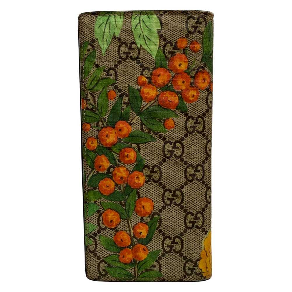 Gucci GG Supreme / Gucci Tian Long Wallet 427011 Dark Brown Beige Multi - Picture 2 of 8